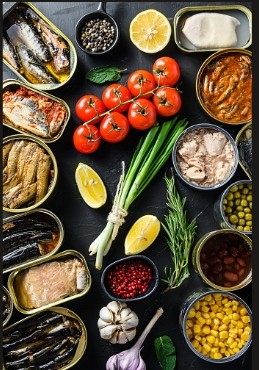 banner Conserves (tomates, sardines, haricots en boites)
